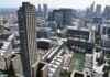 Barbican Center Housing, London, Chamberlin, Powell & Bon, 1965