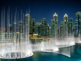 fountain in Dubai