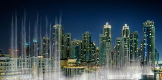 fountain in Dubai